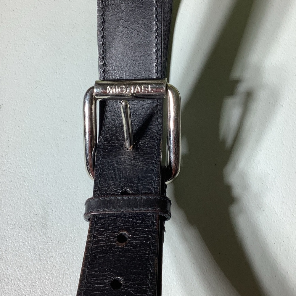 Michael Kors black leather belt, size 34-39